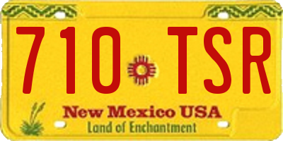NM license plate 710TSR