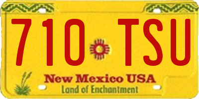 NM license plate 710TSU