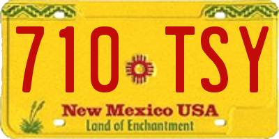 NM license plate 710TSY