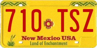 NM license plate 710TSZ