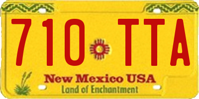 NM license plate 710TTA