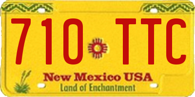 NM license plate 710TTC