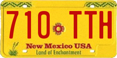 NM license plate 710TTH
