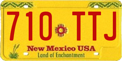 NM license plate 710TTJ