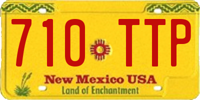 NM license plate 710TTP