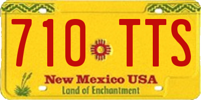 NM license plate 710TTS