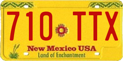 NM license plate 710TTX