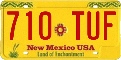 NM license plate 710TUF