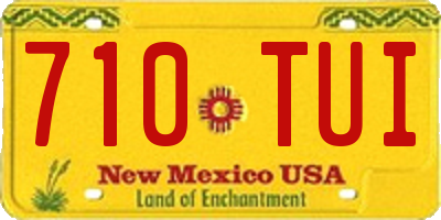 NM license plate 710TUI