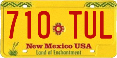 NM license plate 710TUL