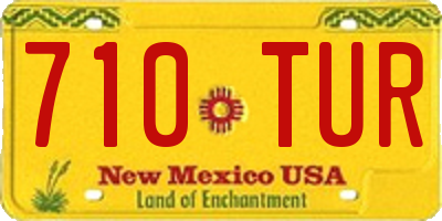 NM license plate 710TUR