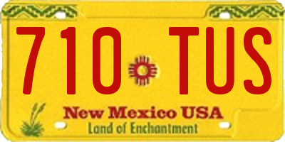 NM license plate 710TUS