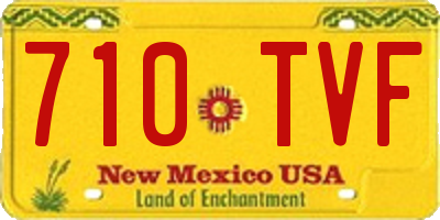NM license plate 710TVF