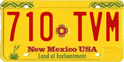 NM license plate 710TVM