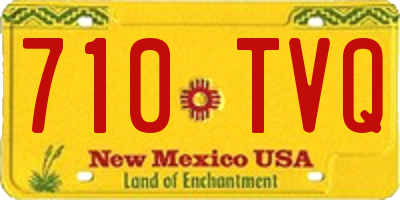 NM license plate 710TVQ