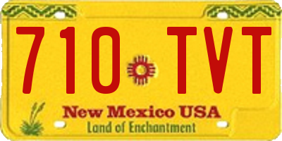 NM license plate 710TVT