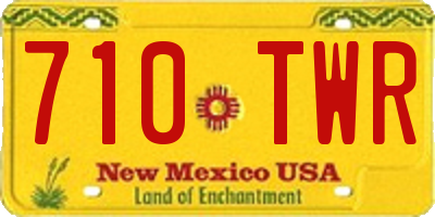 NM license plate 710TWR
