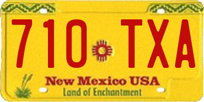 NM license plate 710TXA