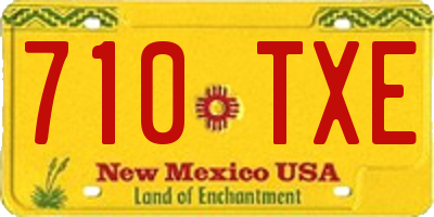 NM license plate 710TXE