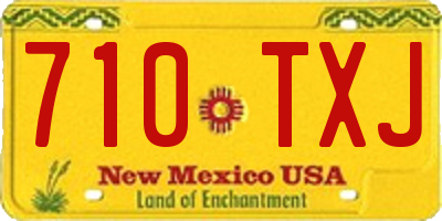 NM license plate 710TXJ