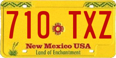 NM license plate 710TXZ