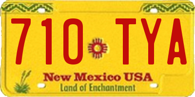 NM license plate 710TYA