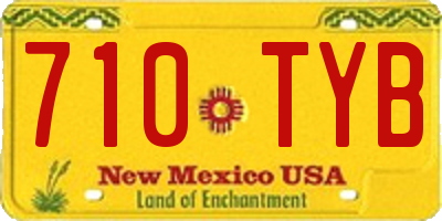 NM license plate 710TYB