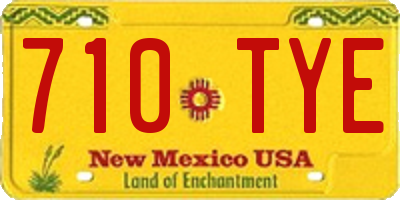 NM license plate 710TYE