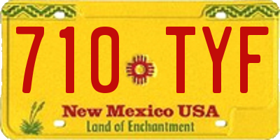 NM license plate 710TYF