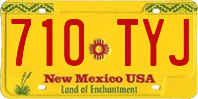NM license plate 710TYJ