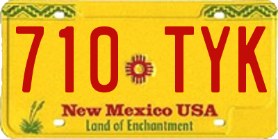 NM license plate 710TYK