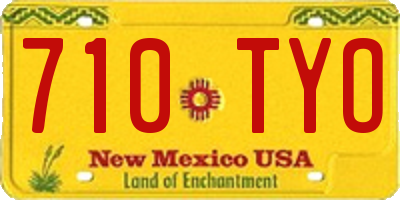NM license plate 710TYO