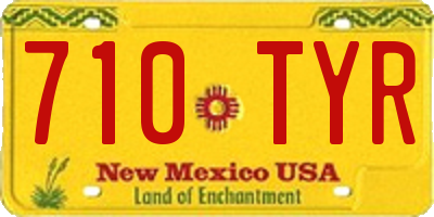 NM license plate 710TYR
