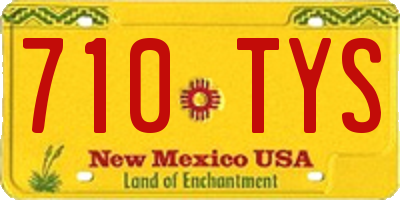 NM license plate 710TYS