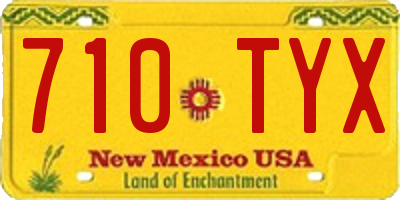 NM license plate 710TYX