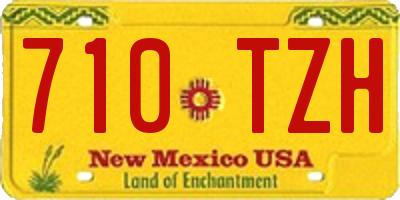NM license plate 710TZH