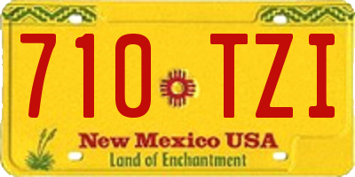 NM license plate 710TZI