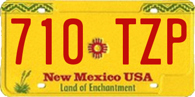 NM license plate 710TZP