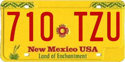 NM license plate 710TZU