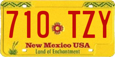 NM license plate 710TZY