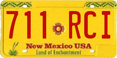 NM license plate 711RCI