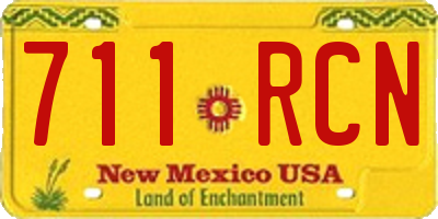 NM license plate 711RCN