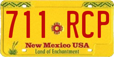 NM license plate 711RCP