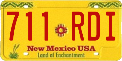 NM license plate 711RDI