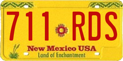 NM license plate 711RDS