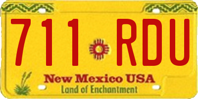 NM license plate 711RDU