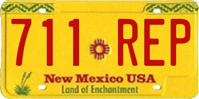 NM license plate 711REP