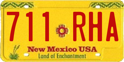 NM license plate 711RHA