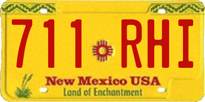 NM license plate 711RHI