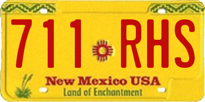 NM license plate 711RHS